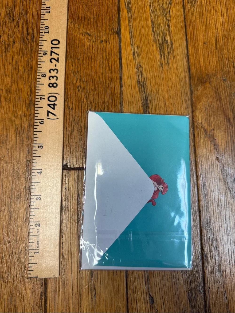 The Little Mermaid Pop-Up Card featuring Ariel and Flounder - Blue & Pink